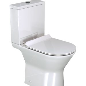 Luca Varess Delano staand toilet glanzend wit randloos met Geberit spoelsysteem